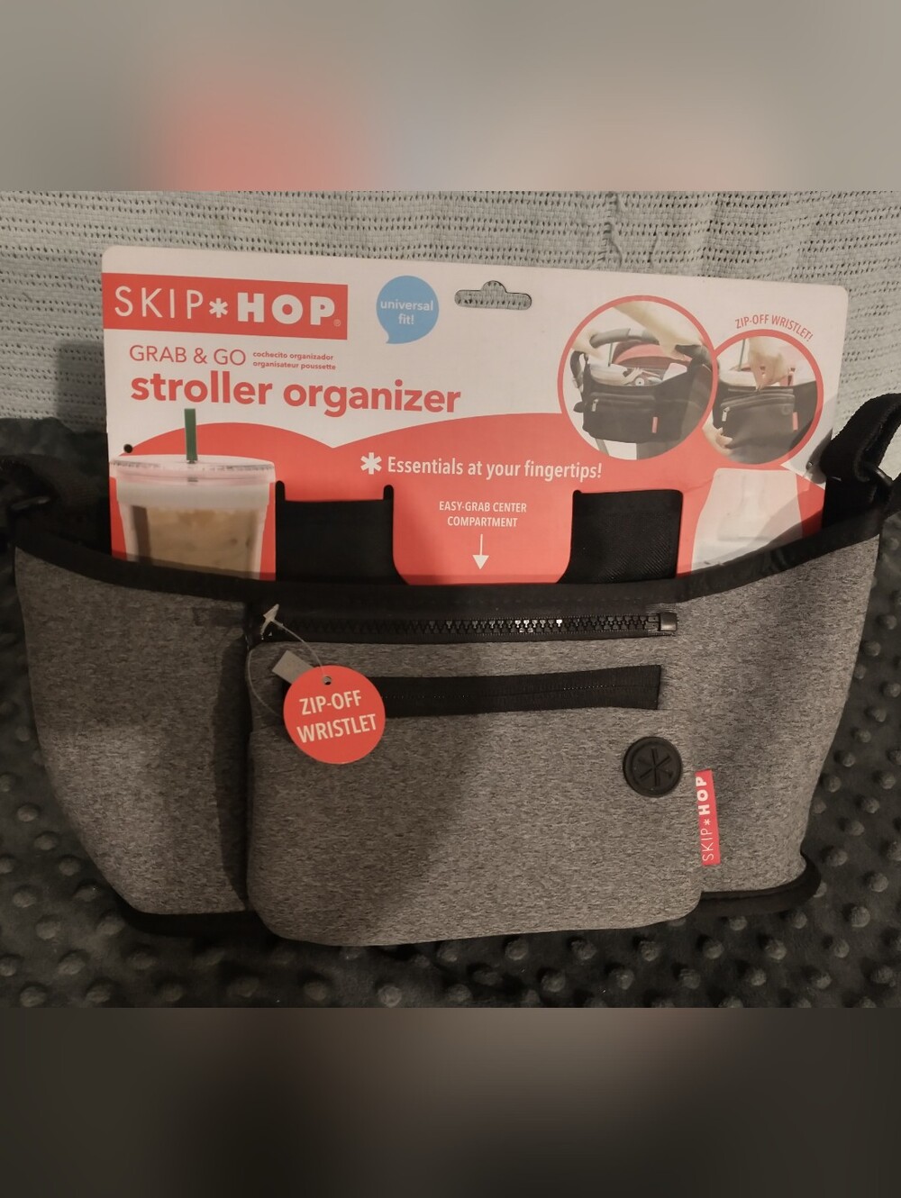 Skip Hop Grab & Go Stroller Organizer w/ Zip-Off Wristlet